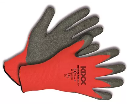 Handschuh Nylon/Latex Rocking Red  Handschuh Nylon/Latex Rocking Red